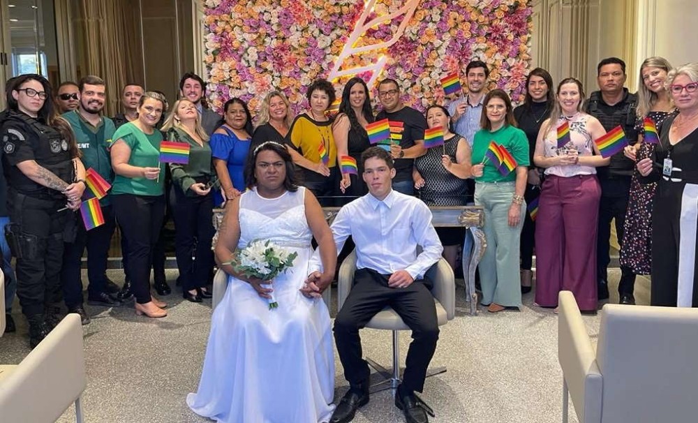 A celebração do casamento foi realizada no Cartório do 2° Ofício de Rondonópolis 